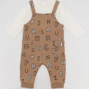 Tutina finta salopette con letterine MAYORAL