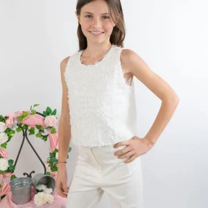 Top in viscosa  con scollo americana MAYORAL