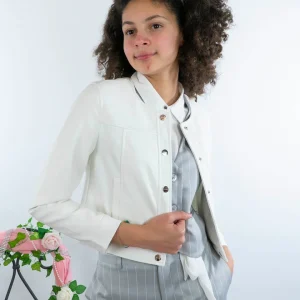 Giubbino in ecopelle con bottoni KOCCA