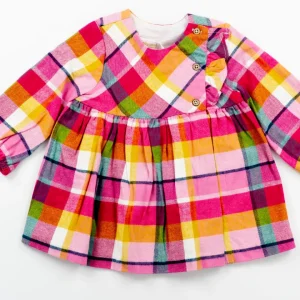 Abito a quadri con abbottonatura laterale MAYORAL