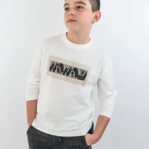 T-shirt manica lunga con stampa gommata MAYORAL