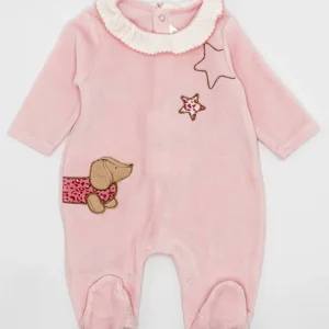 Tutina in ciniglia con colletto e bassotto MAYORAL