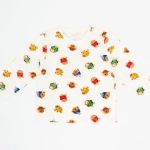 T-shirt manica lunga orsetti con berretto MAYORAL