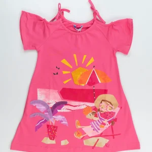 Abito a trapezio stampa spiaggia MAYORAL