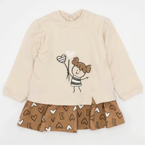 Abito in felpa con bimba con palloncini MAYORAL