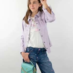 Camicia effetto alcantara Guess