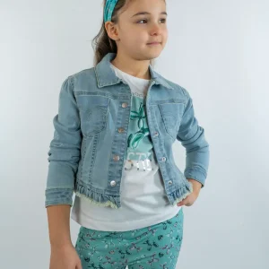 Giubbino jeans con bordi sfrangiati MAYORAL