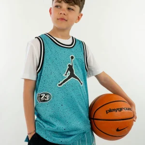 Canotta tipo basket con fantasia a puntini JORDAN