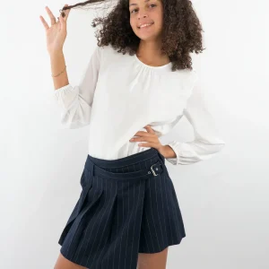 Camicia fluida con bottoncini argento KOCCA