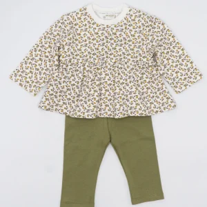 Completo 2 pz. felpato con maglia a fiori MAYORAL