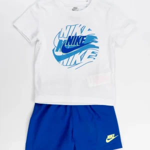 Completo 2 pezzi con scritta azzurra NIKE