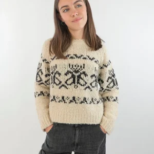Maglione bicolor corto e largo Please