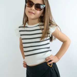 Top in tricot rigato a costine MAYORAL