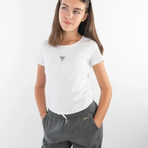 T-shirt manica corta a costine GUESS