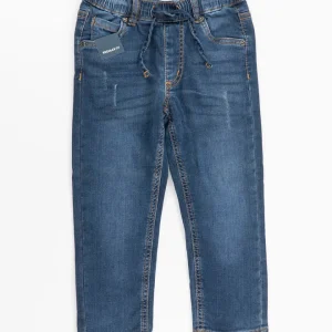 Jeans elasticizzato con laccio in vita I DO
