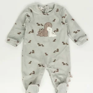 Tutina in ciniglia con baby dinosauri MELBY