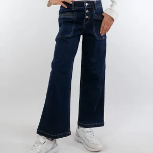 Jeans largo con cuciture a contrasto MAYORAL