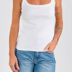 Canotta costina scollo quadrato H.