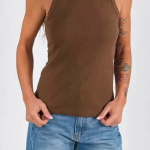 Canotta costina scollo americana H.