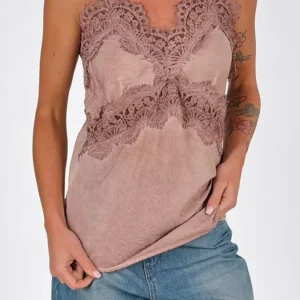 Top lingerie pizzo maltinto H.