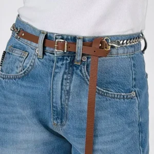 Cintura pelle catena Vic.