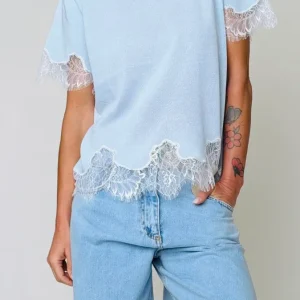 Pull filo m/m fondo pizzo