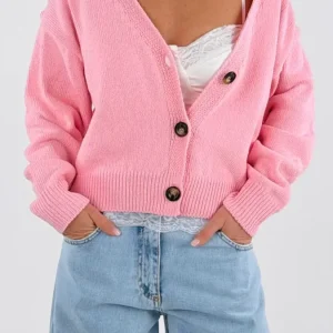 Cardigan bottoni corno Vic.