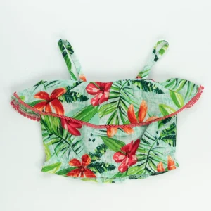 Top floreale con nappine MAYORAL