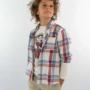 Camicia a quadri con taschino MAYORAL