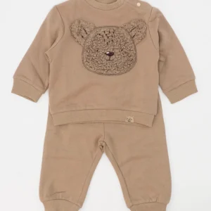 Tuta 2 pz. felpata con orsetto ricciolino I DO