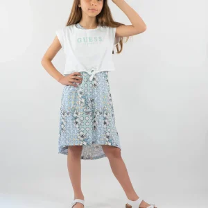 Abito con finta t-shirt applicata