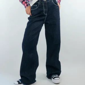 Jeans a gamba larga sfrangiato I DO