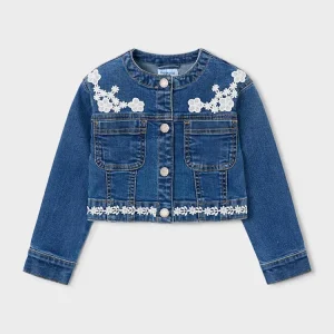 Giubbino in jeans con pizzo art.3453-5 MAYORAL