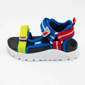 Sandalo in tessuto multicolor con strappi PRIMIGI