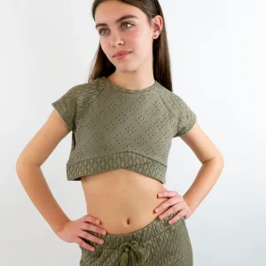 Top traforato a manica corta MAYORAL