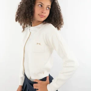 Cardigan corto con zip e taschine KOCCA