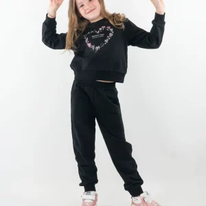 Tuta 2 pz. a peso medio con cuori e strass I DO