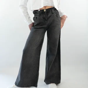 Jeans elasticizzato con gamba larga I DO