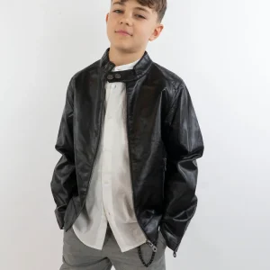 Giubbino in ecopelle con zip I DO