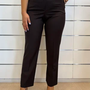 Pantaloni da donna a vita alta con pinces